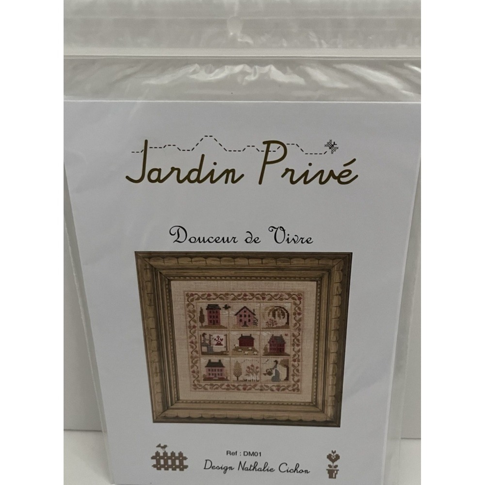 Jardin Prive Douceur de Vivre Design Nathalie Cichon DM01 Chart Pattern ONLY